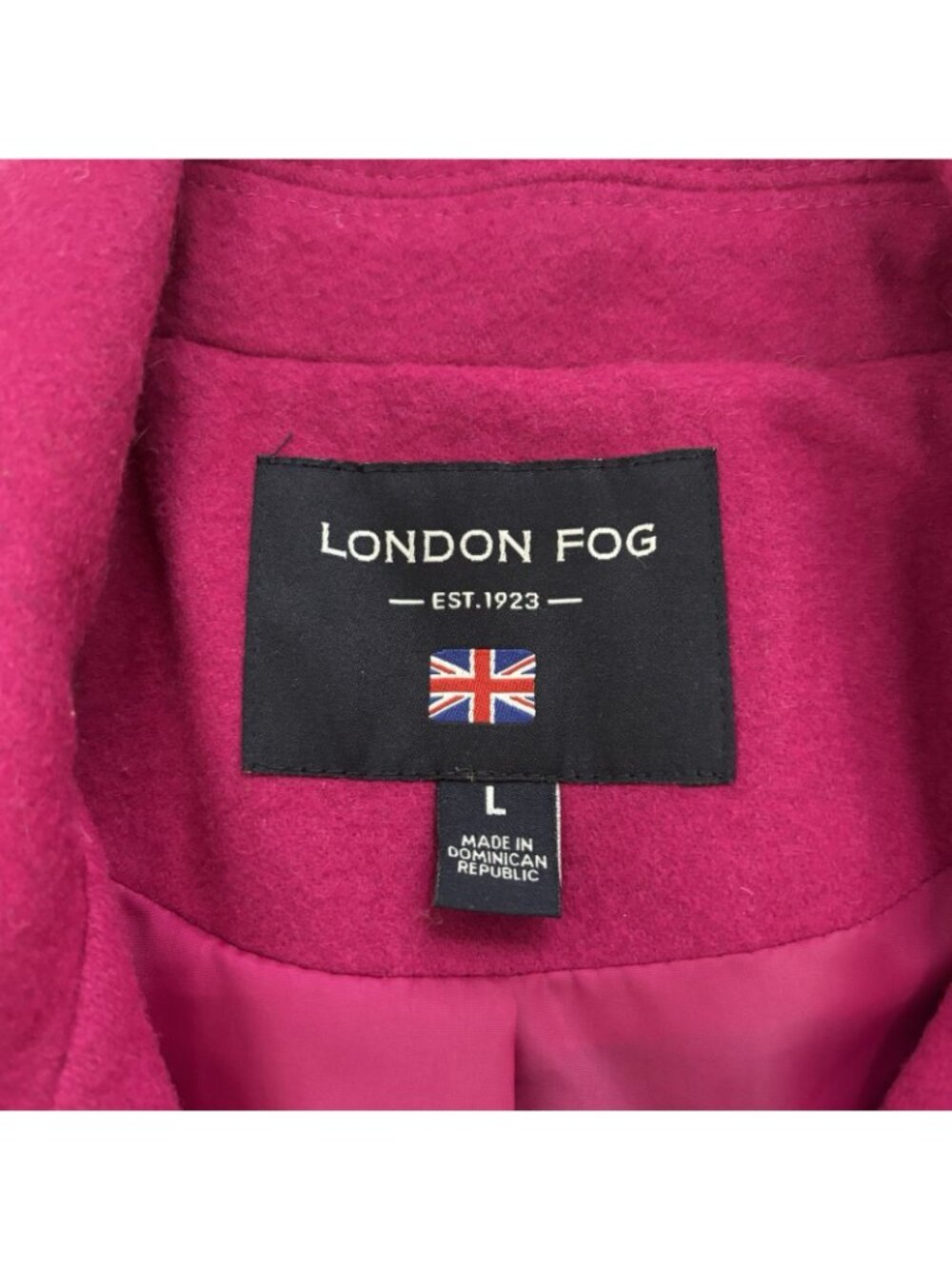 London Fog Wool Car Coat Large - Picture 6 of 9